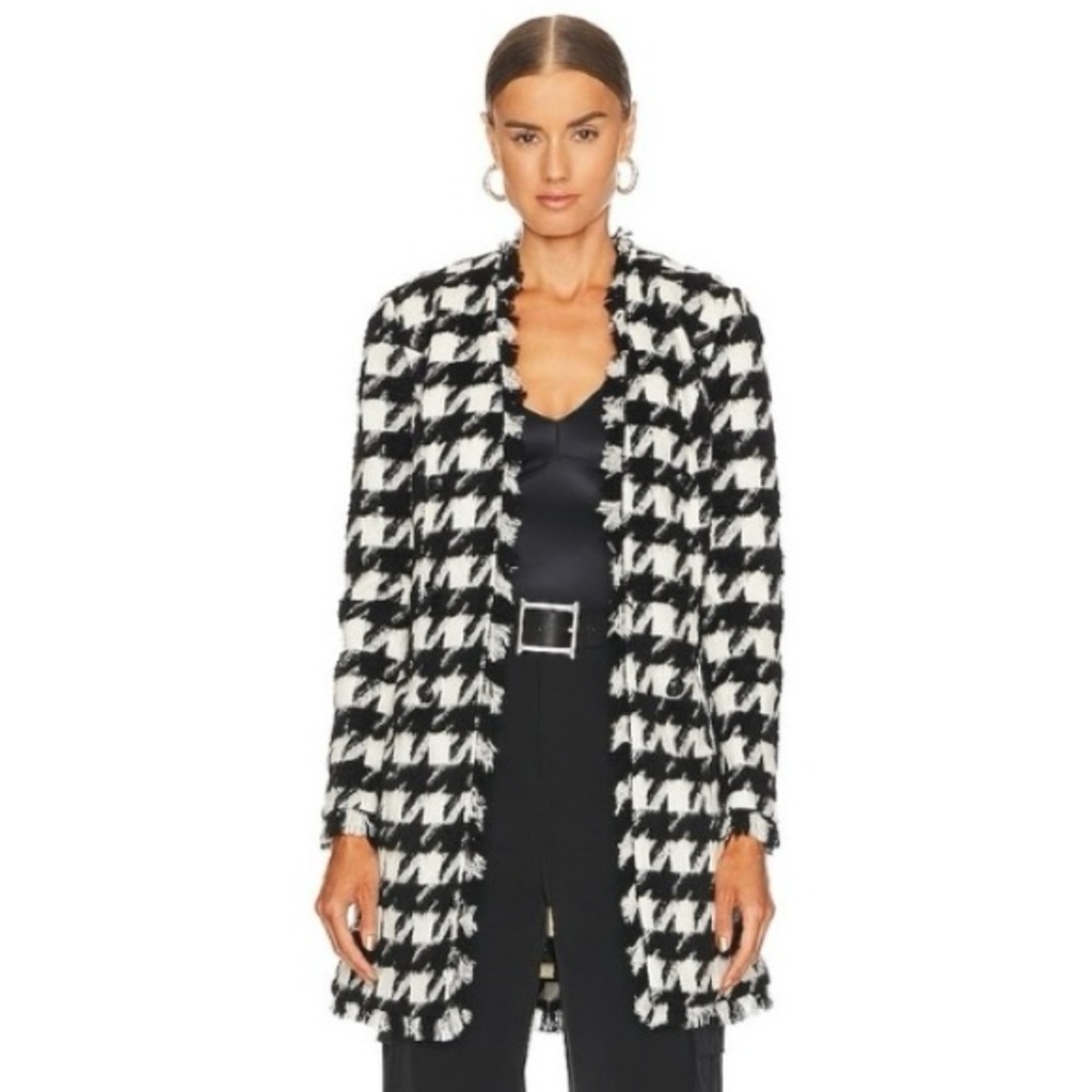 L'AGENCE Houndstooth Coat